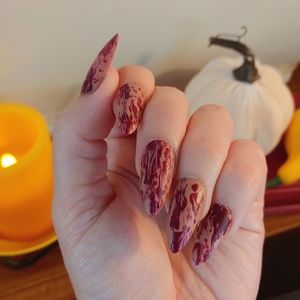 Halloween Blood Nails - Vampire Press On Nails New Hand Painted